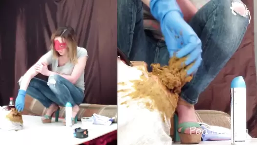 MilanaSmelly - Banquet for a 3-course toilet slave