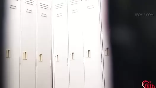 DLFF-655 07 Emergency: stomach ache during swimming lesson! Students shifting their swimsuits to the side to fart and poop