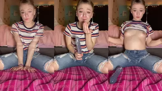 Sexandcandy18 - Messy deepthroat training!