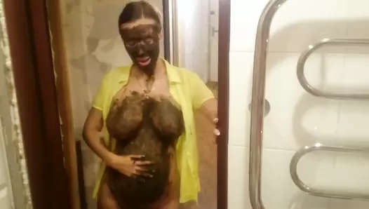 Brown wife - Shit in the sink