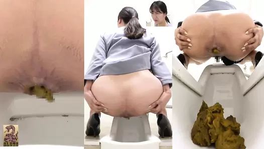 SR092 05 Women spreading their assholes while pooping on toilet. Multiple viewing angles and stinky farts. VOL. 5