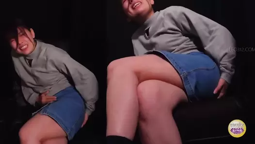 DLSL-610 05 Rushing to poop while the movie is showing