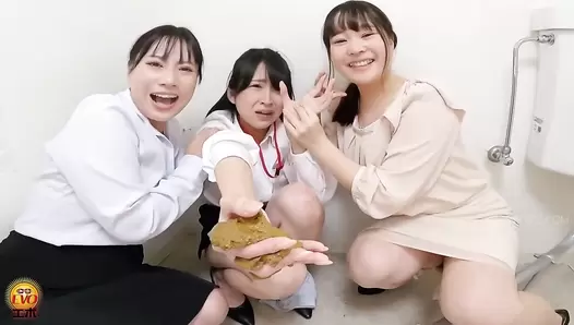 DLEE-748 05 New office lady’s rite of passage. Groping girls toilet scat assault!