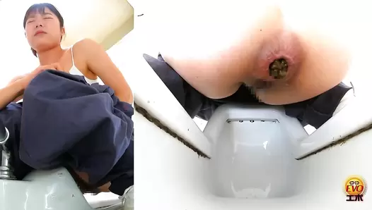 DLEE-742 02 Hidden camera: Thrilling defecation of women dressed as men in the men’s restroom