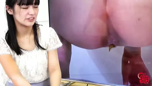 DLFF-642 07 Food and poop review on screen with embarrassed girls