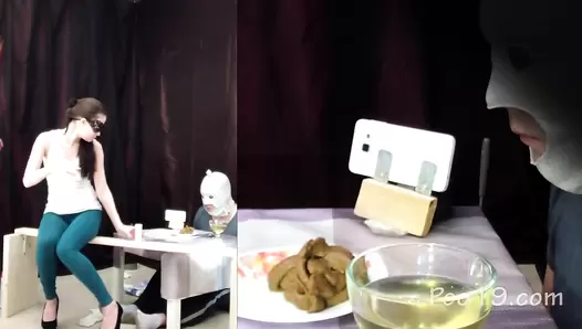 MilanaSmelly - 2 mistresses cooked a delicious shit breakfast for a slave