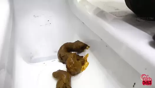 DLFF-629 03 Her first excretion documentary. VOL. 5 Rui Kisaragi poops