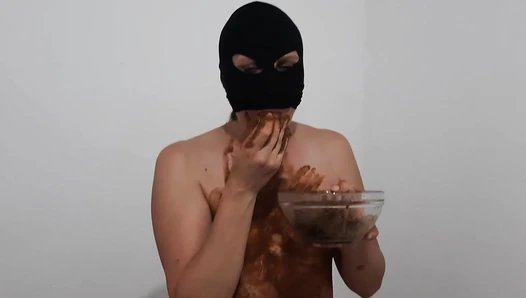 GoddessAndreea - DIRTYWIFE become Scatwife - eat and smearing shit