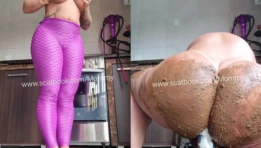 Monica Santhiago - Poop Cream all over the Body with MommyScat