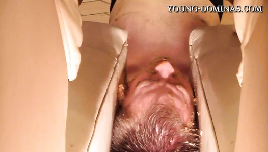 Toilet Slave between the Couch Part 5