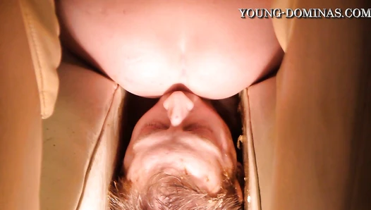 Toilet Slave between the Couch Part 7