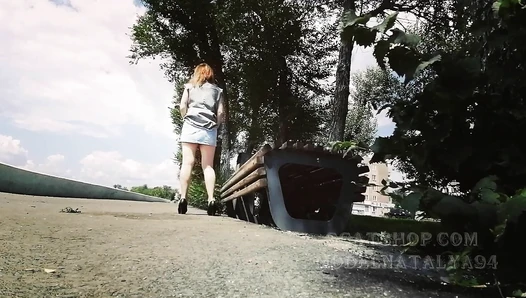 ModelNatalya94 - Huge shit in Olga’s panties outdoors