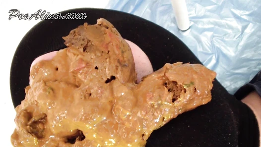 suppkakiem - Alina pooping in mouth toilet slave after vodka and vegetable stew with meat
