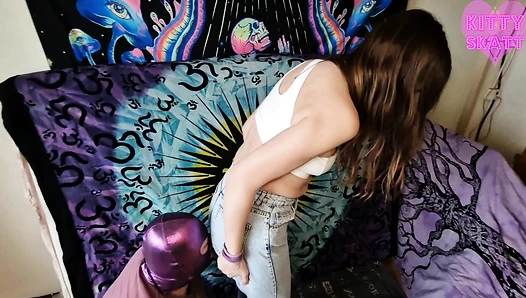 Kitty Skatt - Diaper candy torture