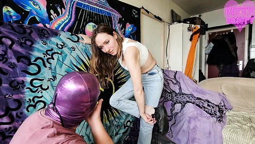 Kitty Skatt - Diaper candy torture