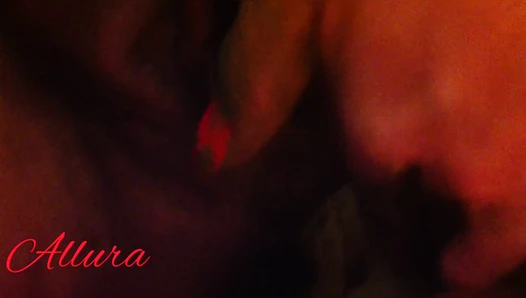 Allura - Shitty white panties and butt plug masturbation