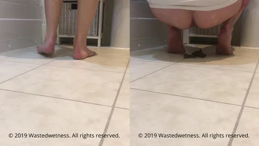 wastedwetness - Shitting and pissing on the floor solo