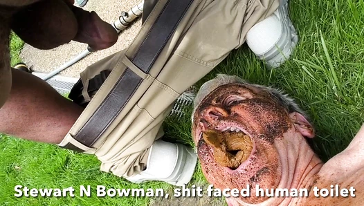 Black Man Shits in Stewart's faggot Mouth 3rd Day in a Row