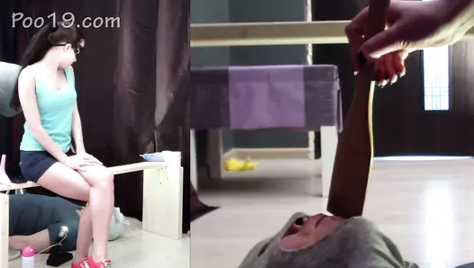 MilanaSmelly - 2 ladies fed me small portions of diarrhea