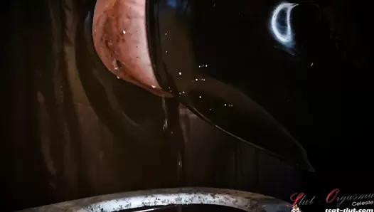 Extreme shit and puke swallowing toilet slave