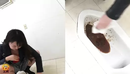 DLEE-649 04 Hidden camera: Japanese gals straddling a japanese style toilet and having diarrhea. VOL. 2