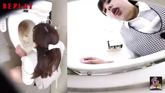 PGFD-066 02 Shameful vomiting caused by overeating. OLs Gerobazuka!