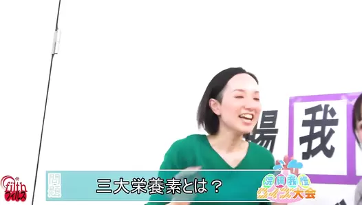 DLFF-591 04 Women participating in quiz and enema endurance tournament