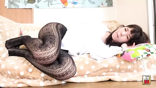 DLJG-369 03 Self-portrait enema book. Women injecting an enema and trying to endure it