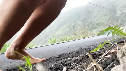 VeganLinda - Big morning Shit on public Street