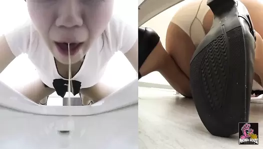 PGFD-005 06 Office Girls Food Poisoning. Puke?