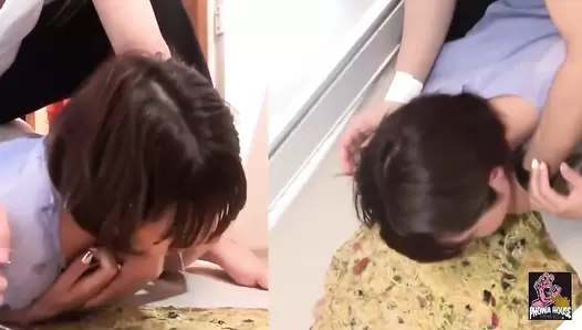 PGFD-083 05 Chasing drunk girls. Intense hand gagging till explosive vomit