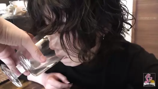 PGFD-081 04 Drunk vomiting: girlfriend’s betrayal during drinking party.