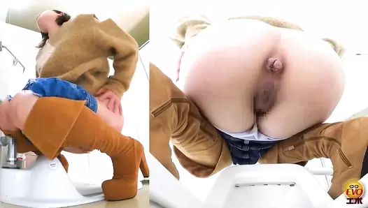 DLEE-584 01 High-quality extra-thick and healthy poops coming out from beautiful and sexy round asses