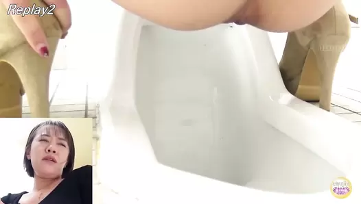 DLSL-502 04 Elegant women and high heels. Shitting and farting on Japanese style toilet