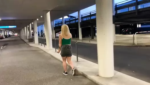 Devil Sophie - OMG I have to poop and piss like this - come on let's have a look at the parking garage