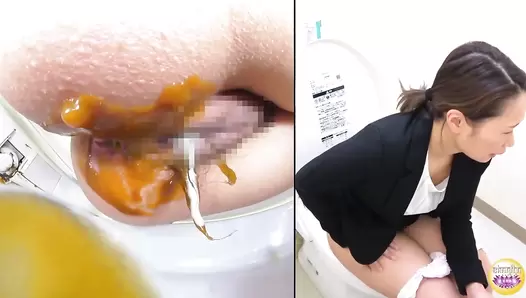 DLSL-506 06 Bowl cam sneak shots of diarrhea stools and awkward farting excretions on the toilet next to the hot water supply room. VOL. 4