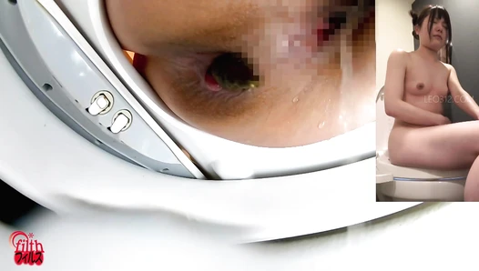 DLFF-677 05 Hidden camera in the house: sisters pooping naked!