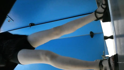 “Magic Hands☛Outsourcing” Fine Toilet Photography ‘Top Face’ (Beauty Peeing Her Pants) (Part 3)