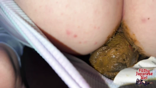 Filthy Japanese Girl - I Get Horny When I Poop Myself!!