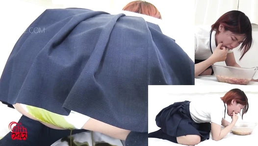 DLFF-378 04 Schoolgirls suffering in school’s infirmary. Food poisoning diarrhea stool and vomit. VOL. 3