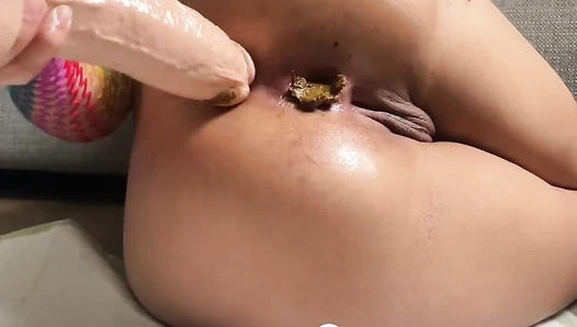 Alba Mae - New video! Dirty anal with new skin color dildo hehe